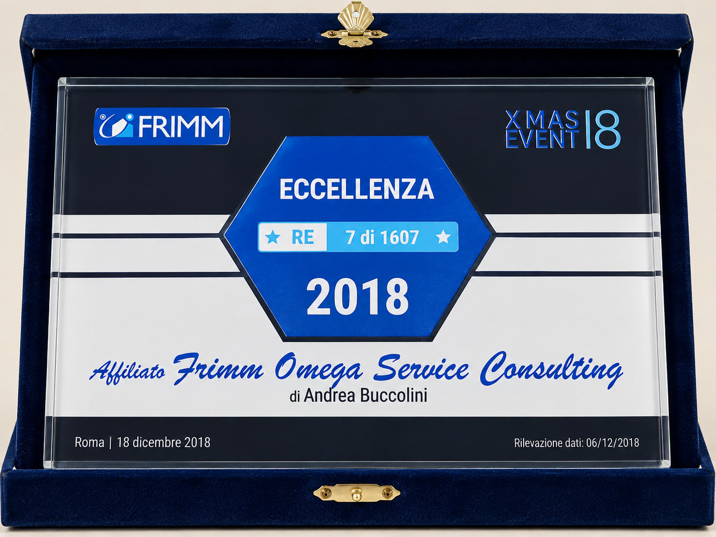 Riconoscimento Eccellenza 2018